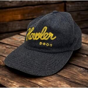 Howler Brothers Rope Hat Gray Wool Blend Snapback Chainstitch Embroidered